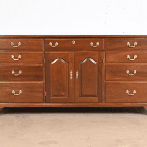 Henkel Harris Georgian Solid Mahogany Dresser or Credenza, Newly Refinished