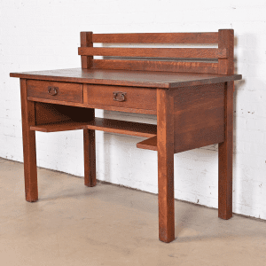 Antique Stickley Mission Oak Arts & Crafts Desk, Circa 1900