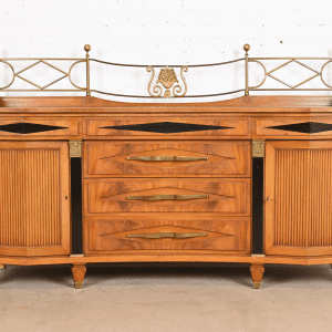 Grosfeld House Hollywood Regency Mahogany Sideboard or Bar Cabinet
