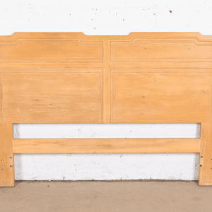 Henredon Mid-Century Modern Sculpted Ash Queen Size Headboard, Circa 1970s