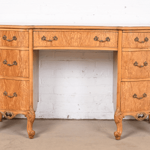 Romweber French Provincial Louis XV Burl Wood Vanity, Circa 1920s