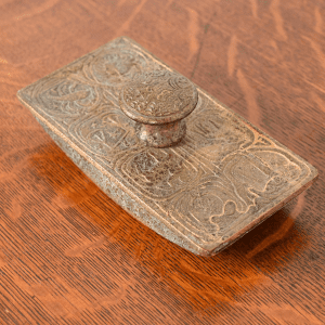 Tiffany Studios New York Zodiac Bronze Doré Rocker Blotter