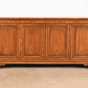 Kindel Furniture French Regency Louis Philippe Cherry Wood Sideboard or Bar Cabinet, Circa 1960s