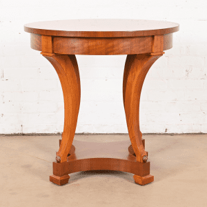 Henredon French Empire Carved Mahogany Tea Table or Center Table