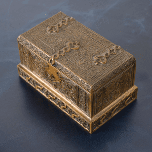 Tiffany Studios New York Venetian Bronze Double Inkwell