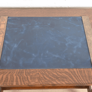 Tiffany Studios New York Graduate Pattern Bronze Doré Blotter Ends With Leather Desk Blotter