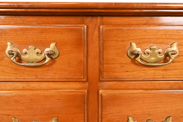 L. & J. G. Stickley Georgian Solid Cherry Wood Eight-Drawer Double