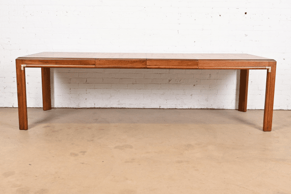 Drexel Heritage Mid-Century Hollywood Regency Walnut Extension