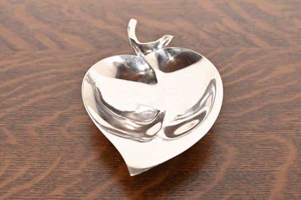 Tiffany & Co. Art Deco Sterling Silver Leaf Form Catchall Tray
