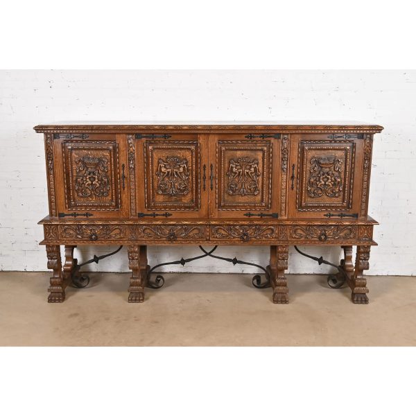 R. J. Horner Style Renaissance Revival Monumental Ornate Carved