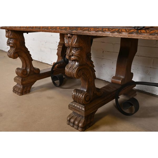 R. J. Horner Style Renaissance Revival Monumental Ornate Carved