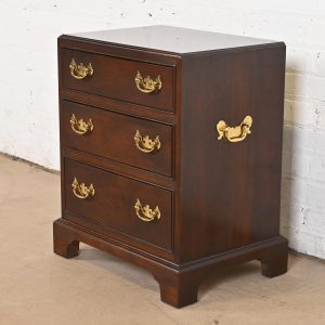 Stickley Georgian Solid Cherry Wood Nightstand or Bachelor Chest