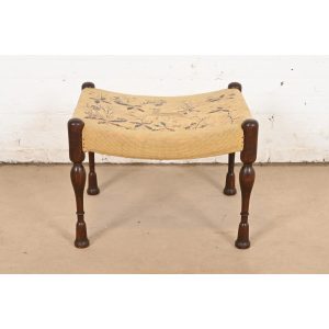 Early Gustav Stickley "India Seat" Stool or Ottoman, Circa 1900