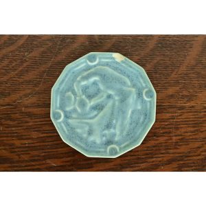 Rookwood Pottery Arts & Crafts Glazed Ceramic "Potter at the Wheel" Paperweight, 1940
