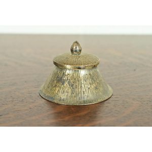 Roycroft Arts & Crafts Brass Over Copper Inkwell, Circa 1920s