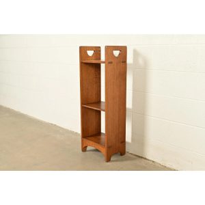 Stickley Mission Oak Arts & Crafts Cutout Bookshelf