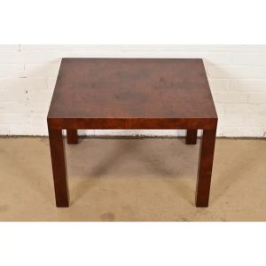 Paul Evans for Directional Mid-Century Modern Burl Wood Parsons Side Table, 1960s