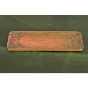 Tiffany Studios New York Zodiac Pattern Bronze Pen Tray