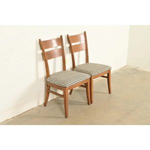 Stickley Mission Oak Arts & Crafts Side Chairs or Dining Chairs, Pair