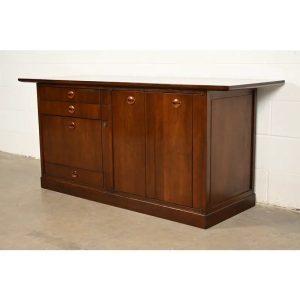 Edward Wormley for Dunbar Mid-Century Modern Walnut and Rosewood Sideboard Credenza | Circa 1960s