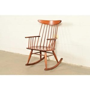 Russel Wright for Conant Ball Solid Birch Rocking Chair | 1950s
