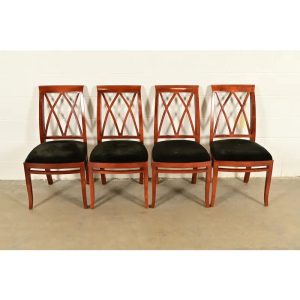 Bernhardt Regency Carved Mahogany Dining Chairs | Set of Four
