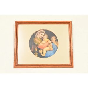 "Madonna Della Seggiola" Framed Print by Raphael