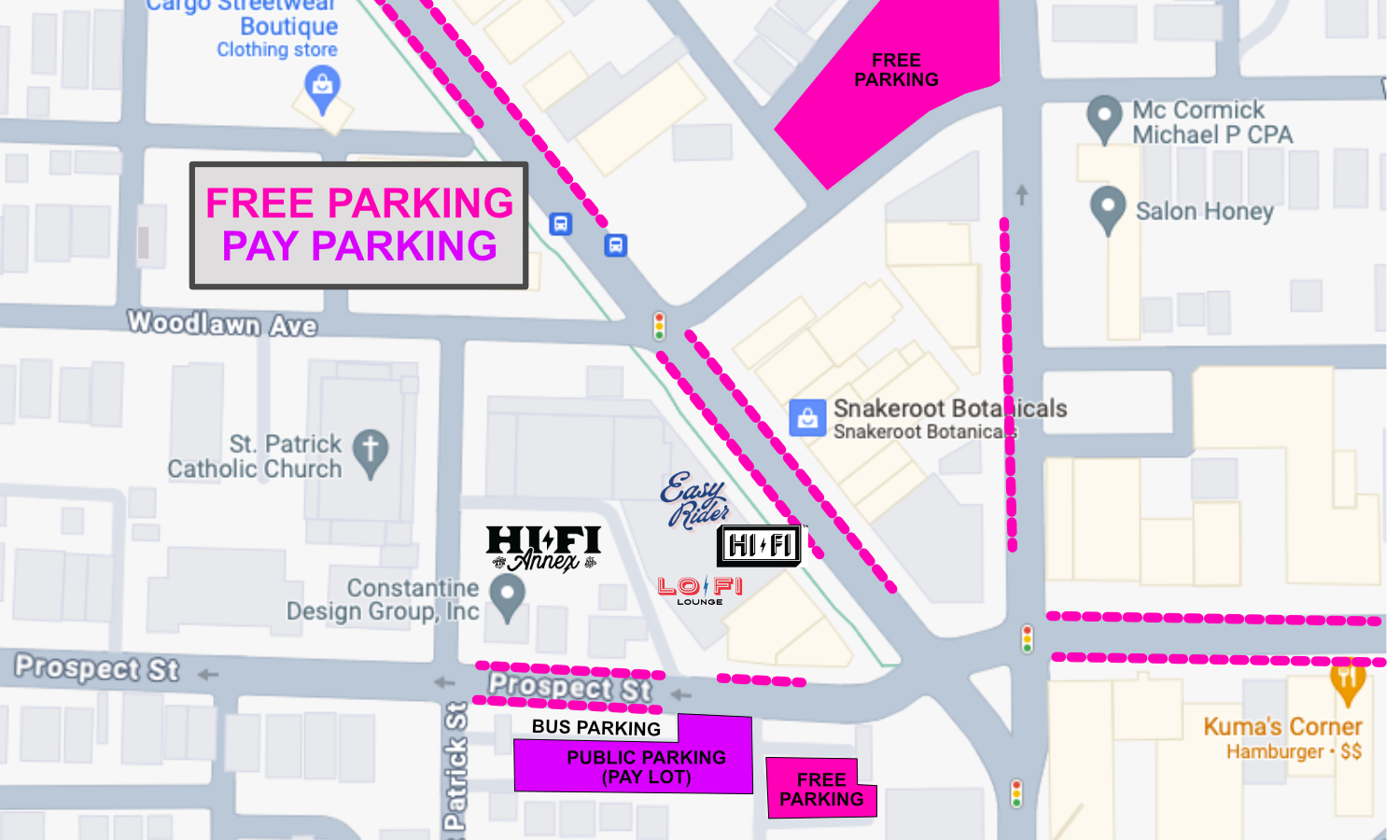 NPD parking map