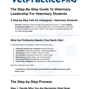 The Step-By-Step Guide To Veterinary Leadership For Veterinary Students