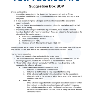 Suggestion Box SOP